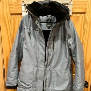 Women’s grey/blue pulse brand ski/snowboard jacket. Size Large. Worn a few times